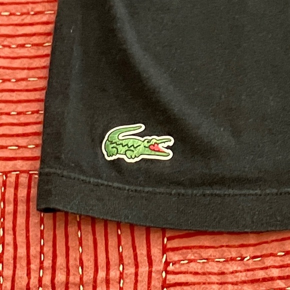 Lacoste men’s medium Black V-Neck undershirt with crocodile Logo - Picture 2 of 13